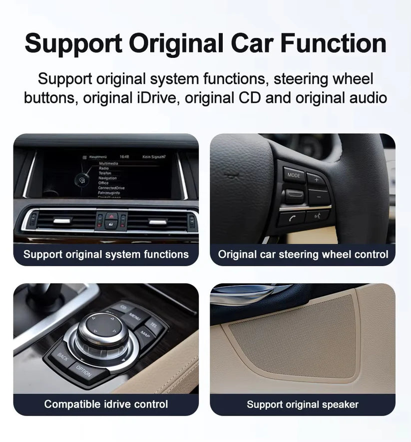 2009–2017 BMW 7 Series 10.25" Digital Cockpit Android Car Multimedia IPS Touchscreen, OEM Style