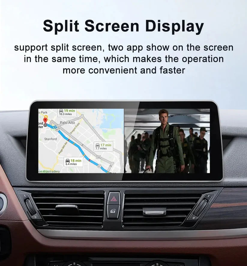 2009–2015 BMW X1 12.3" Digital Cockpit Android Car Multimedia IPS Touchscreen, OEM Style