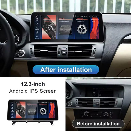 2010–2017 BMW X3 12.3" Digital Cockpit Android Car Multimedia IPS Touchscreen, OEM Style