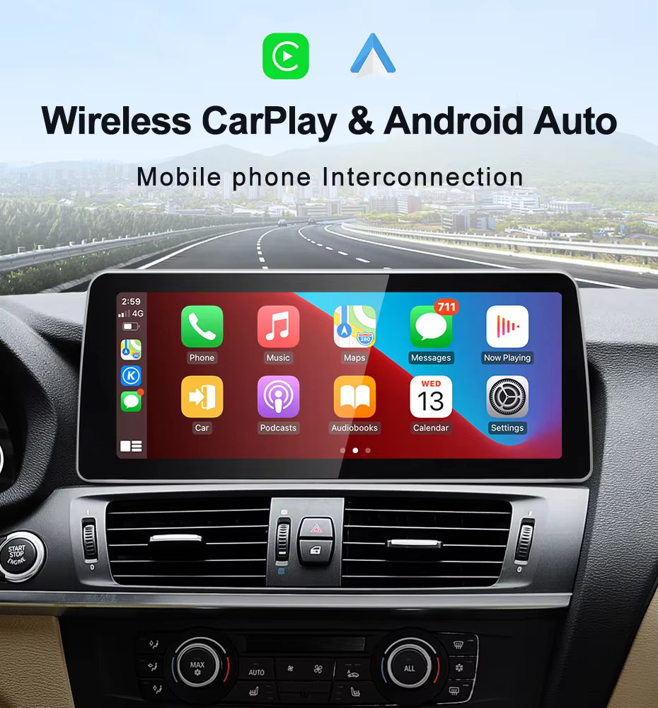 2014–2018 BMW X4 12.3" Digital Cockpit Android Car Multimedia IPS Touchscreen, OEM Style