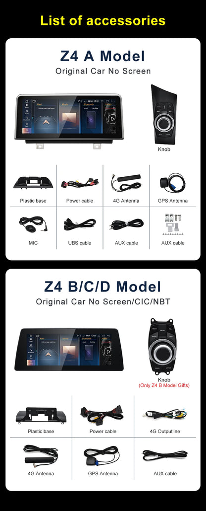 OEM Look Digital Cockpit Compatible with BMW Z4 (2002-2017) - 10.25-inch touchscreen + Wireless CarPlay