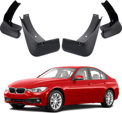 Car Mudguard Fender Mud Flaps Splash Guards for BMW 3-Series Sedan 2012-2018 F30, 4pcs Mud Guard Kit
