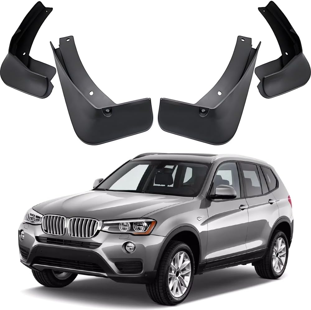 Car Mudguard Fender Mud Flaps Splash Guards for BMW X3 28i 35i 2011-2017, 4pcs Mud Guard Kit