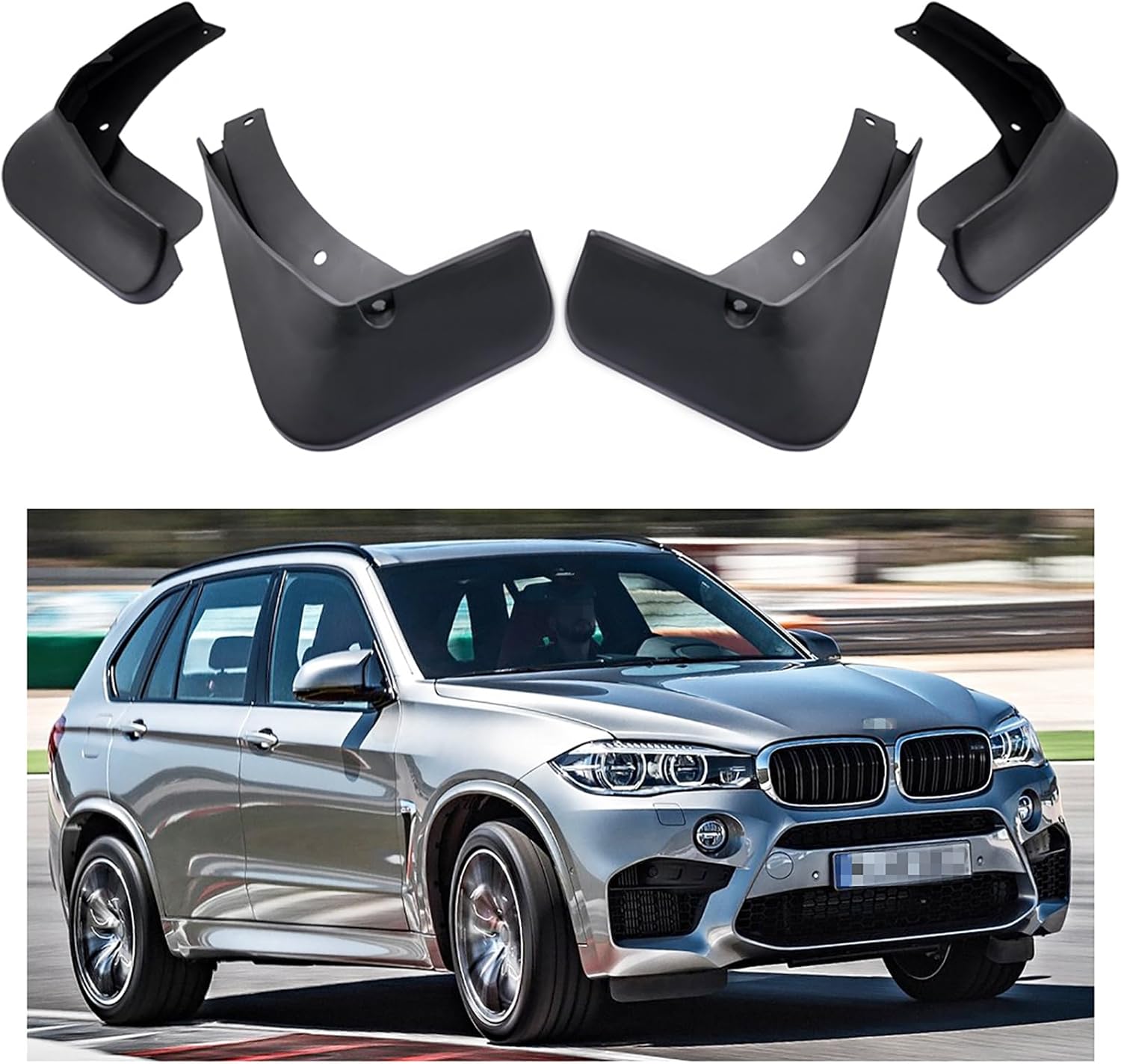 Car Mudguard Fender Mud Flaps Splash Guards for BMW X5 M X5M 2015-2018, 4pcs Mud Guard Kit