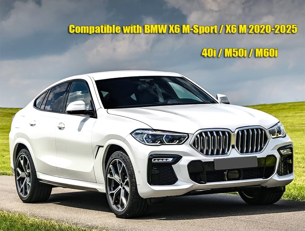 Car Mudguard Fender Mud Flaps Splash Guards for BMW X6 40i M50i M60i 2020-2025, 4pcs Mud Guard Kit