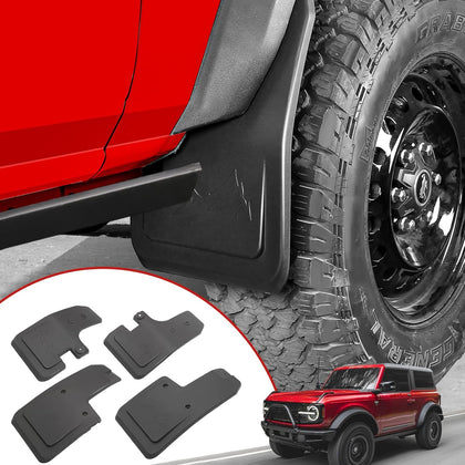 Ford Bronco Mud Flaps, Car Mudguard Fender Splash Guards for Ford Bronco 2021-2025 2/4-Door