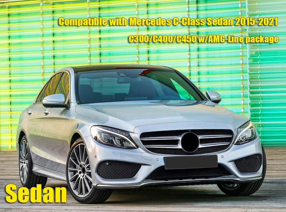 OEM Style Mud Flaps Compatible with Mercedes-Benz C-Class (2015-2021) - OEM Style