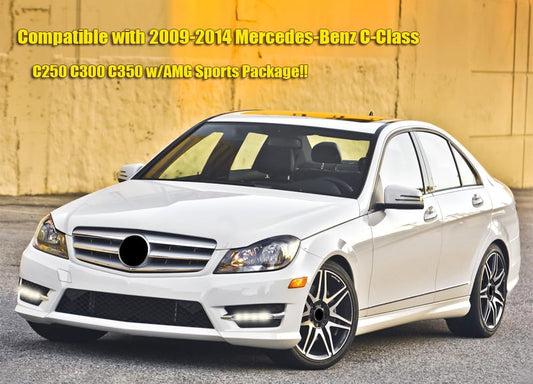 Car Mudguard Fender Mud Flaps Splash Guard for 2009-2014 Mercedes-Benz C250 C300 C350 w/AMG Sports Package