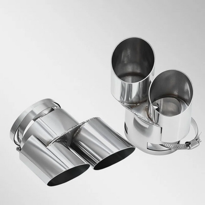 For BMW X6 G06 2 pc style Dual Pipe Exhaust Tips Performance