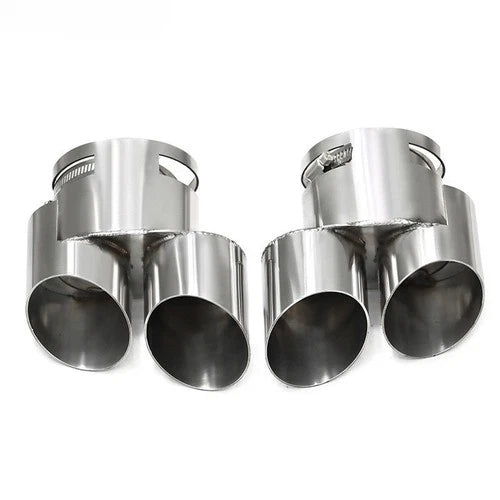 For BMW X7 G07 2 pc style Dual Pipe Exhaust Tips Performance