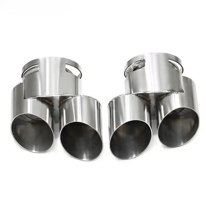 For BMW X7 G07 2 pc style Dual Pipe Exhaust Tips Performance