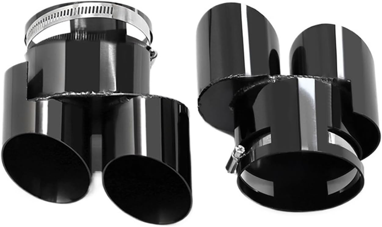 For BMW X6 G06 2 pc style Dual Pipe Exhaust Tips Performance