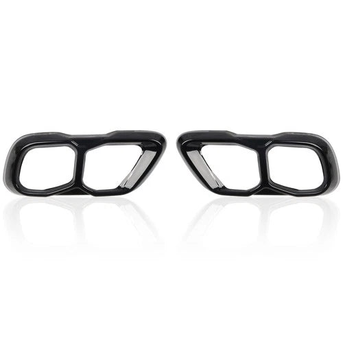 Steel Black Exhaust Muffler Decorative Cover Trim 2pcs For BMW X5 G05