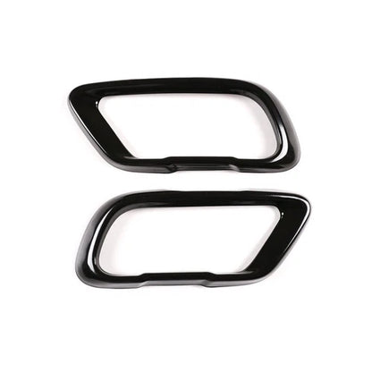 Steel Black Exhaust Muffler Decorative Cover Trim 2pcs For BMW X7 G07