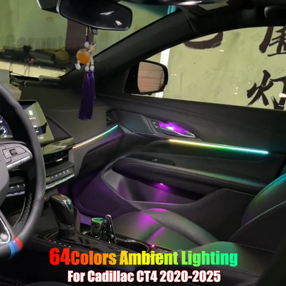 Integrated OEM Look Ambient Lighting Kit Compatible with Cadillac CT4 (2020-2025)