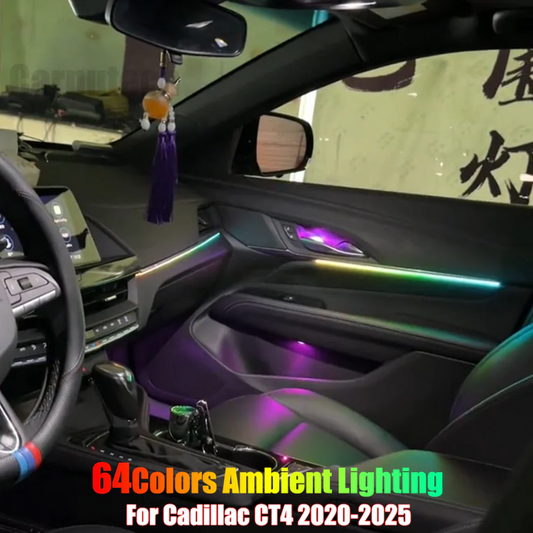Integrated OEM Look Ambient Lighting Kit Compatible with Cadillac CT4 (2020-2025)