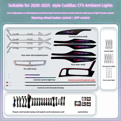 Integrated OEM Look Ambient Lighting Kit Compatible with Cadillac CT5 (2020-2025)