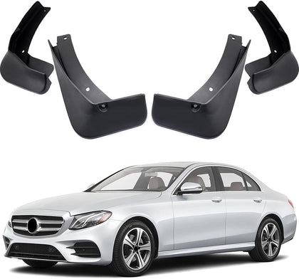Car Mudguard Fender Mud Flaps Splash Guard for 2017-2023 Mercedes-Benz E-Class w/AMG-Line (Sedan only)