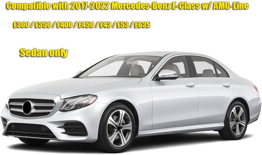 Car Mudguard Fender Mud Flaps Splash Guard for 2017-2023 Mercedes-Benz E-Class w/AMG-Line (Sedan only)