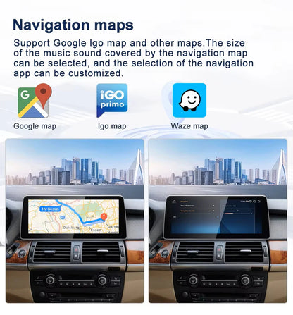 OEM Look Digital Cockpit Compatible with BMW X5 (2006-2013) - 12.3-inch touchscreen + Wireless CarPlay