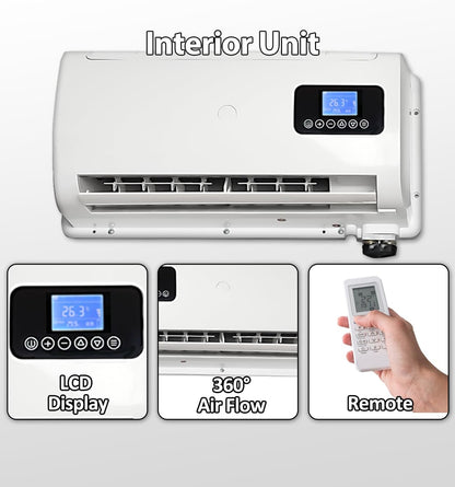12V Air Conditioner 10000BTU, Mini Split 12 Volt Air Conditioner for Semi Trucks, Pickup, Car, RV, Vans, Buses