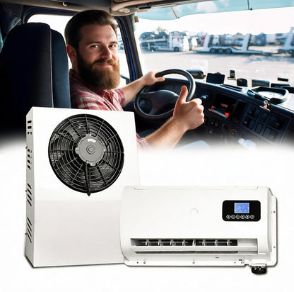 12V Air Conditioner 10000BTU, Mini Split 12 Volt Air Conditioner for Semi Trucks, Pickup, Car, RV, Vans, Buses