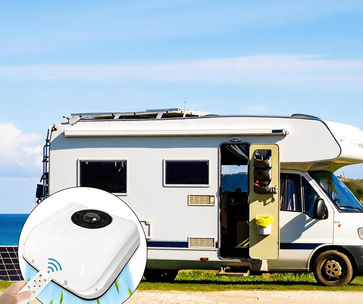 12v RV Rooftop DC air conditioner 8000BTU,for Motorhome Camper Van Truck
