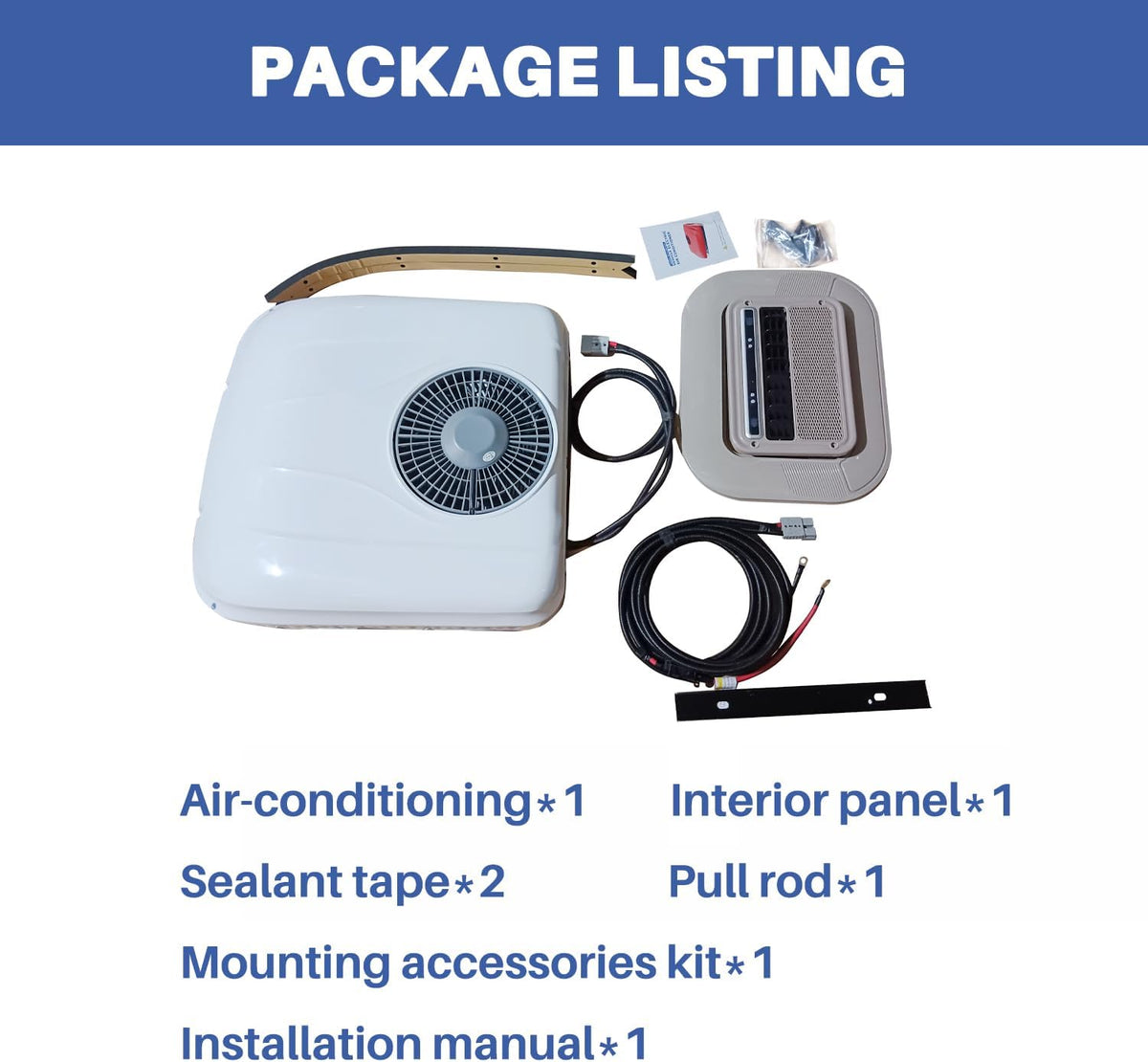 12v RV Rooftop DC air conditioner 8000BTU,for Motorhome Camper Van Truck