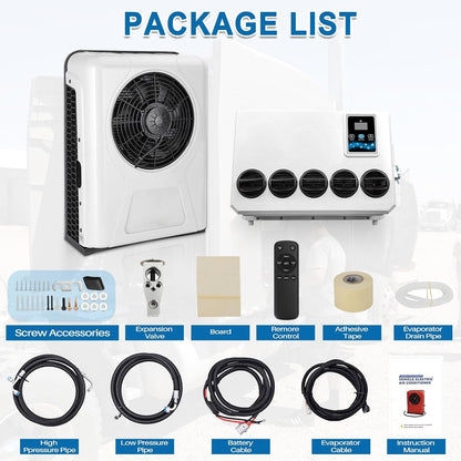12V 12000 BTU Truck Cab RV Air Conditioner