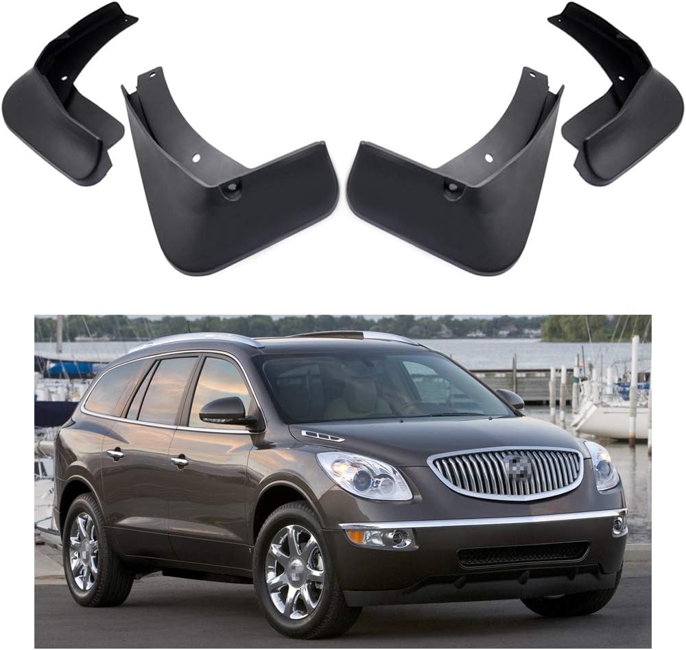 Car Mudguard Fender Mud Flaps Splash Guards for Buick Enclave 2008-2017, 4pcs Mud Guard Kit
