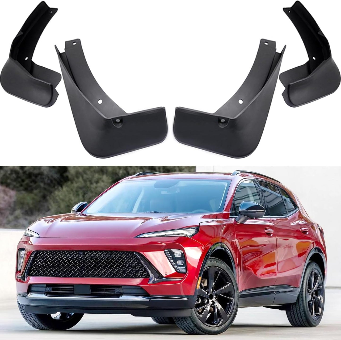 Car Mudguard Fender Mud Flaps Splash Guards for Buick Envision 2024-2025, 4pcs Mud Guard Kit