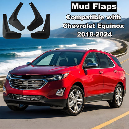 Mud Flaps Mud Guards Custom Fit for Chevrolet Equinox 2018-2024 （Not for EV）