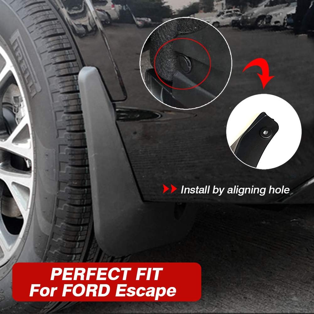 Ford Escape Mud Flaps, Car Mudguard Fender Splash Guards for Ford Escape 2020-2025 (Not for ST-Line Models)