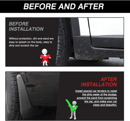 Ford Escape Mud Flaps, Car Mudguard Fender Splash Guards for Ford Escape 2020-2025 (Not for ST-Line Models)