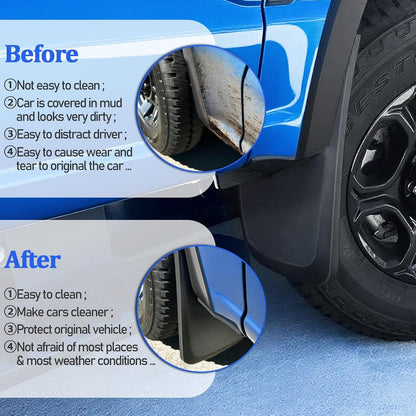 Mud Flaps Splash Guards for Ford F-250 F-350/2017-2026, Mudflaps Mud Guard for Trucks 4PCS Set Black OEM Fender Flares