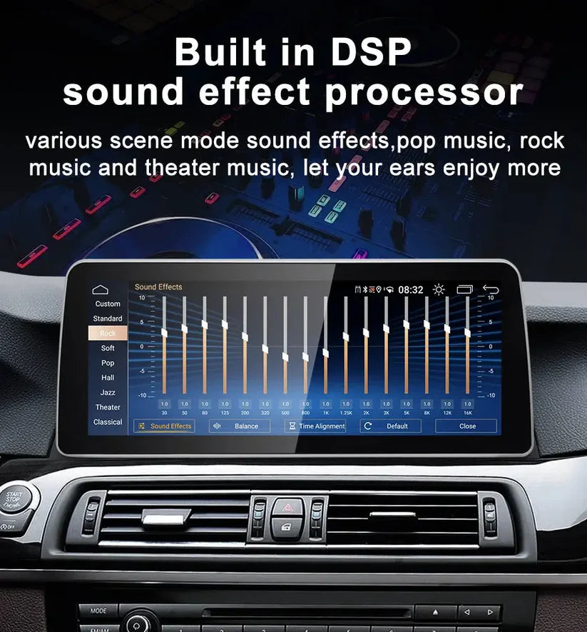 2010–2017 BMW 5 Series 12.3" Digital Cockpit Android Car Multimedia IPS Touchscreen, OEM Style