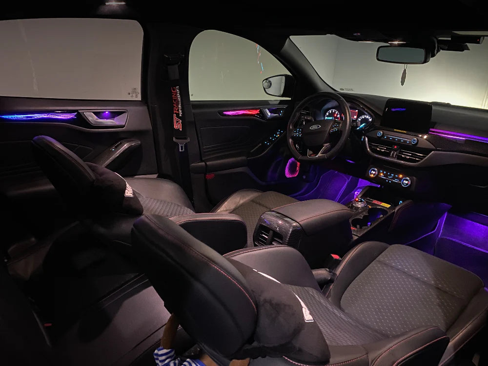 2018-2025 Ford Focus Interior Ambient Lighting 64 Colors Trim Decoration Accessories