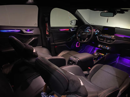 2018-2025 Ford Focus Interior Ambient Lighting 64 Colors Trim Decoration Accessories