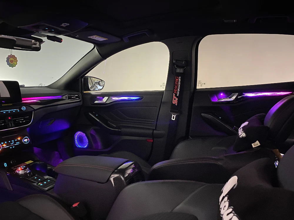 2018-2025 Ford Focus Interior Ambient Lighting 64 Colors Trim Decoration Accessories