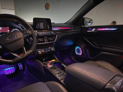 2018-2025 Ford Focus Interior Ambient Lighting 64 Colors Trim Decoration Accessories