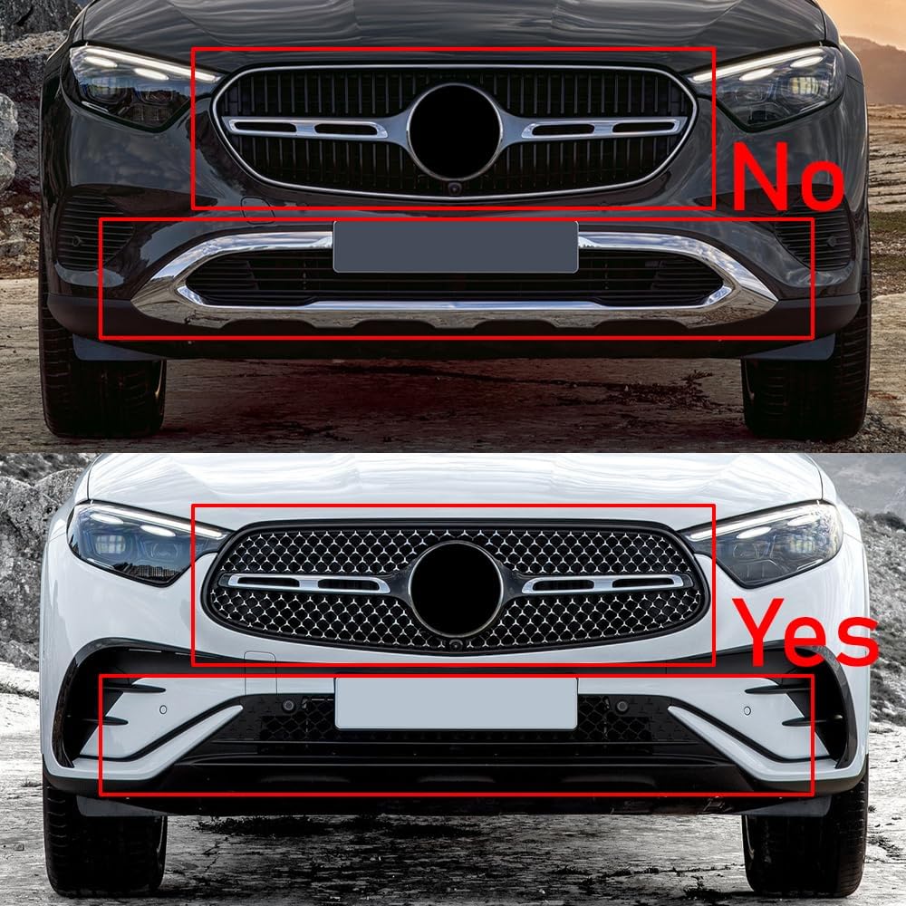 Car Mudguard Fender Mud Flaps Splash Guard for 2023-2025 Mercedes-Benz GLC with AMG-Line, (Models with Running Boards)