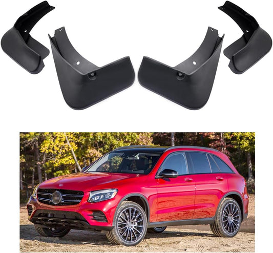 Car Mudguard Fender Mud Flaps Splash Guard for 2016-2019 Mercedes-Benz GLC AMG-Line (Models w/Running Boards)