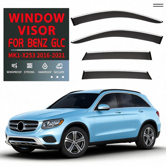 Window Deflectors for Mercedes Benz GLC Class 2016-2021 Rain Guards, Window Visors for Car