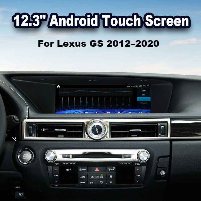 2012–2020 Lexus GS 12.3" Digital Cockpit Android Car Multimedia IPS Touchscreen, OEM Style