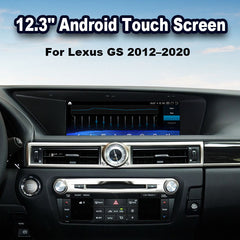 2012–2020 Lexus GS 12.3" Digital Cockpit Android Car Multimedia IPS Touchscreen, OEM Style