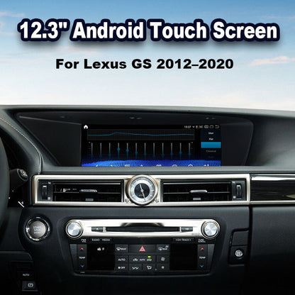 2012–2020 Lexus GS 12.3" Digital Cockpit Android Car Multimedia IPS Touchscreen, OEM Style