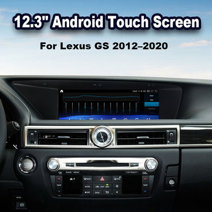 2012–2020 Lexus GS 12.3" Digital Cockpit Android Car Multimedia IPS Touchscreen, OEM Style