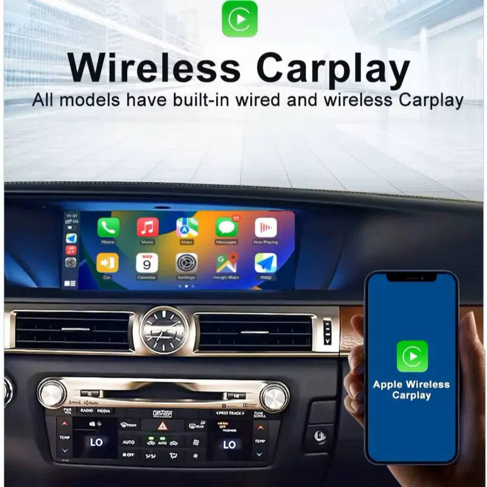 2012–2020 Lexus GS 12.3" Digital Cockpit Android Car Multimedia IPS Touchscreen, OEM Style