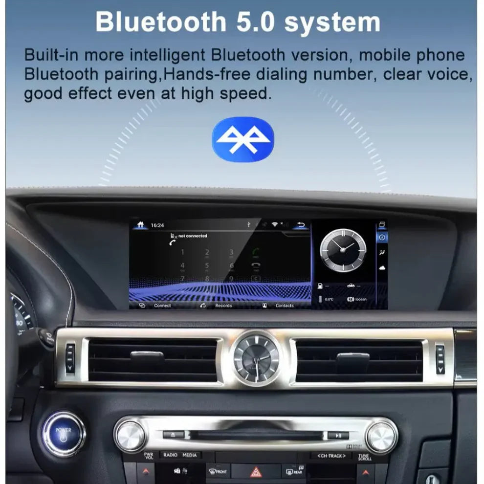 2012–2020 Lexus GS 12.3" Digital Cockpit Android Car Multimedia IPS Touchscreen, OEM Style
