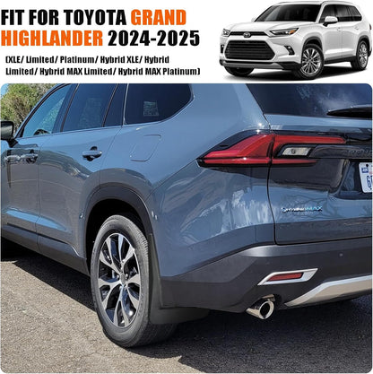 Toyota Grand Highlander Mud Flaps, Car Mudguard Fender Splash Guards for Grand Highlander 2024 2025
